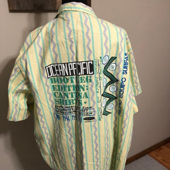 Vintage 1987 Ocean Pacific button down shirt - Picture 4 of 5